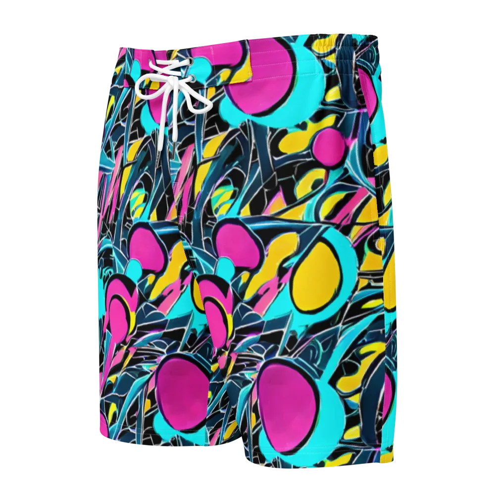 Neon Kinetics on Men's Board Shorts — Front