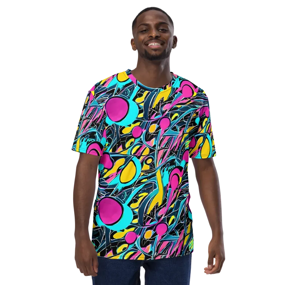 Neon Kinetics on Men's Crew Neck T-Shirt — Front