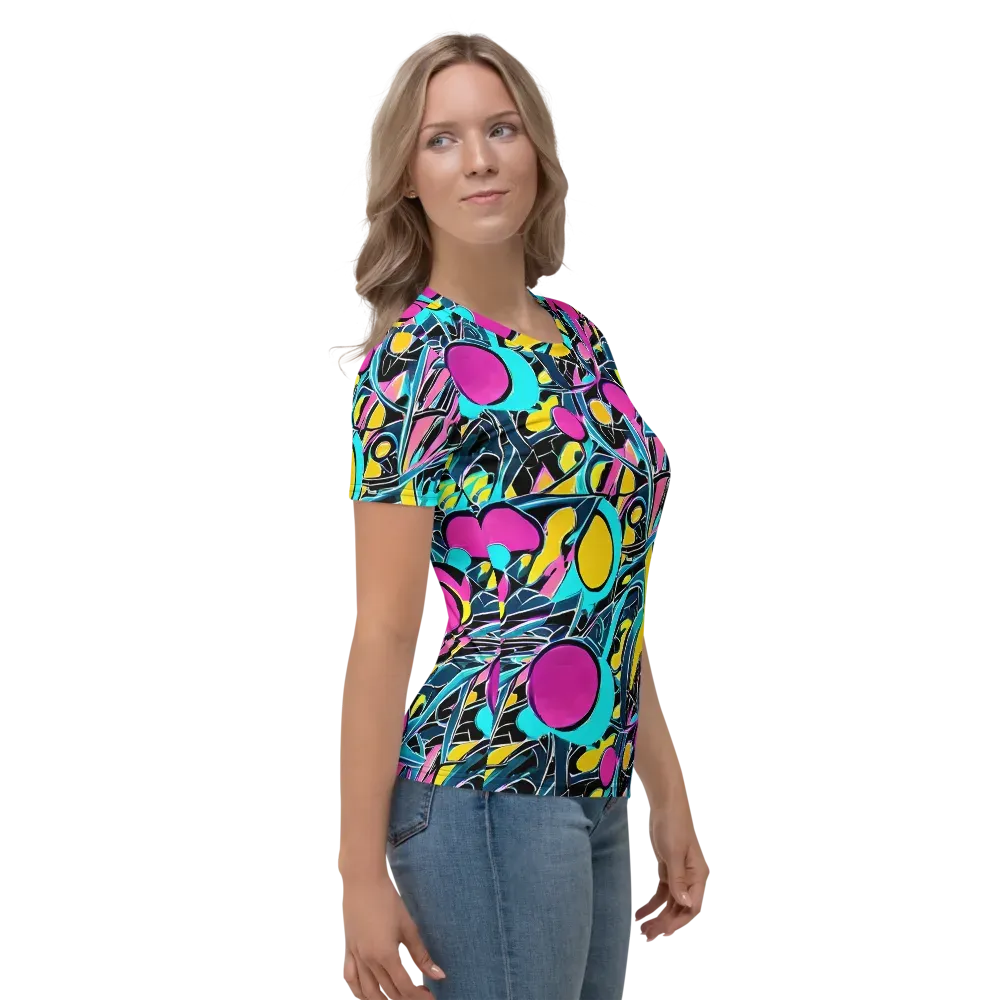 Neon Kinetics on Women's Crew Neck T-Shirt — Right