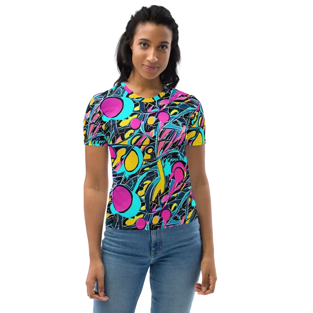 Neon Kinetics on Women's Crew Neck T-Shirt — Front