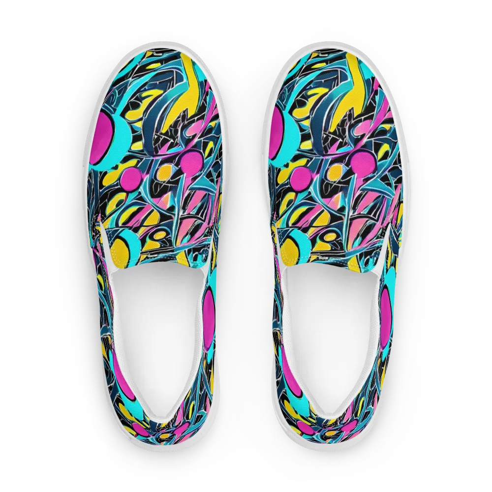 Neon Kinetics on Men's Slip-On Canvas Shoes — Front