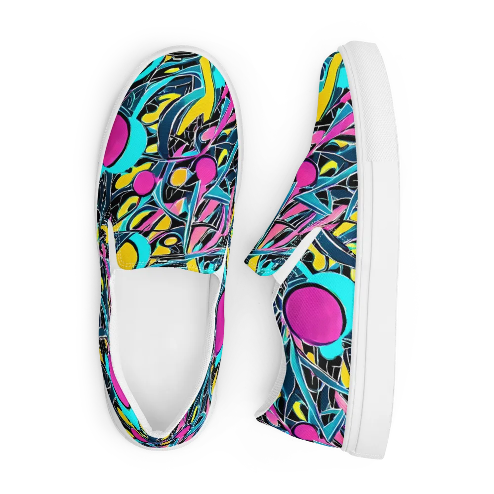 Neon Kinetics on Men's Slip-On Canvas Shoes — Front