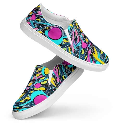 Neon Kinetics on a Women's Slip-On Canvas Shoes