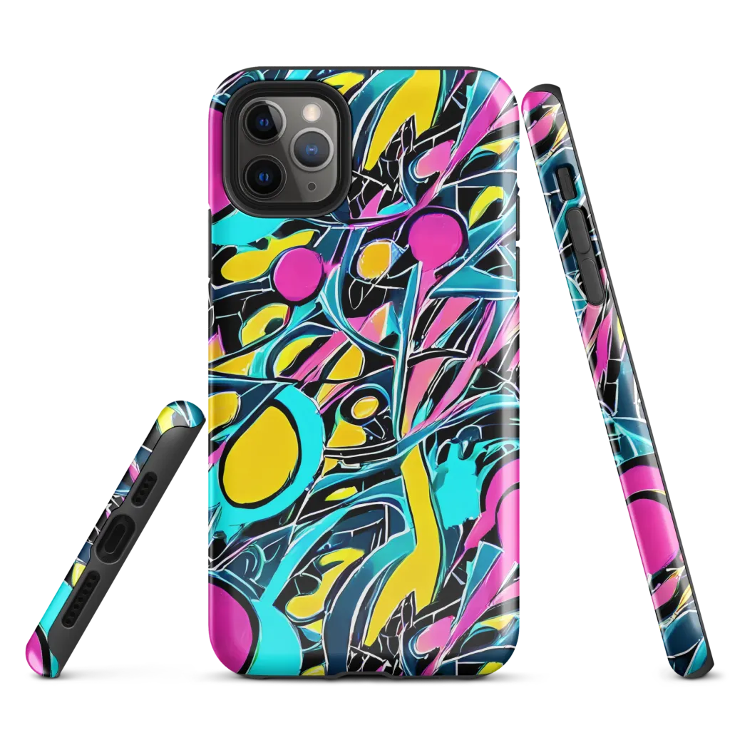Neon Kinetics on Tough Case for iPhone® — Front