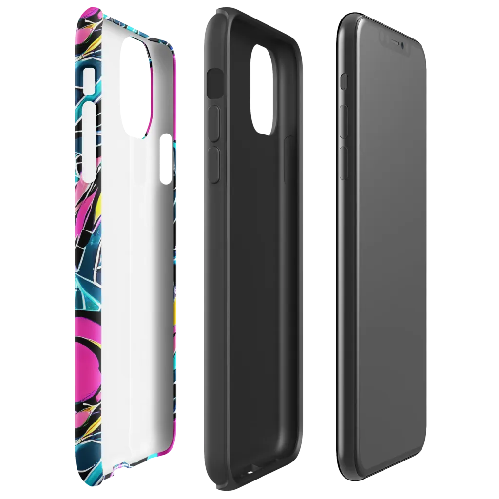 Neon Kinetics on Tough Case for iPhone® — Right