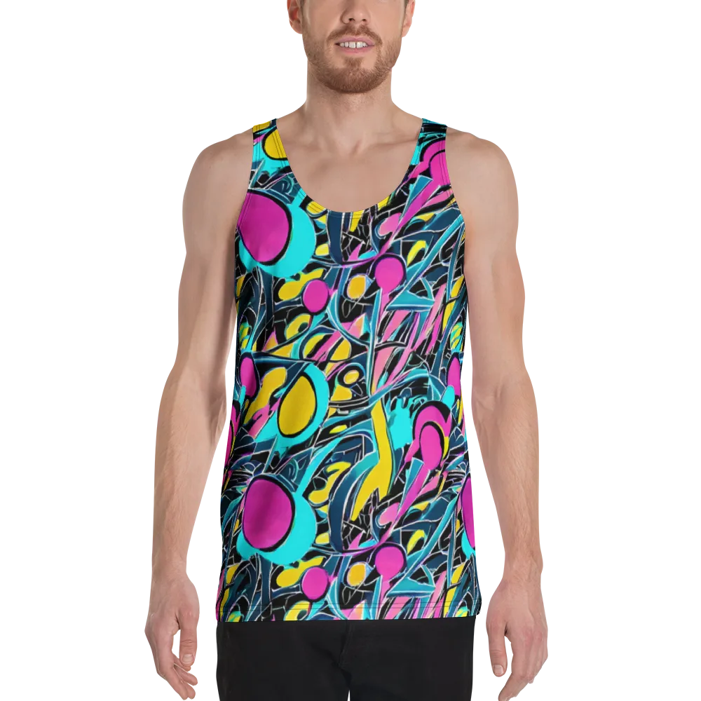 Neon Kinetics on Men's Tank Top — Front