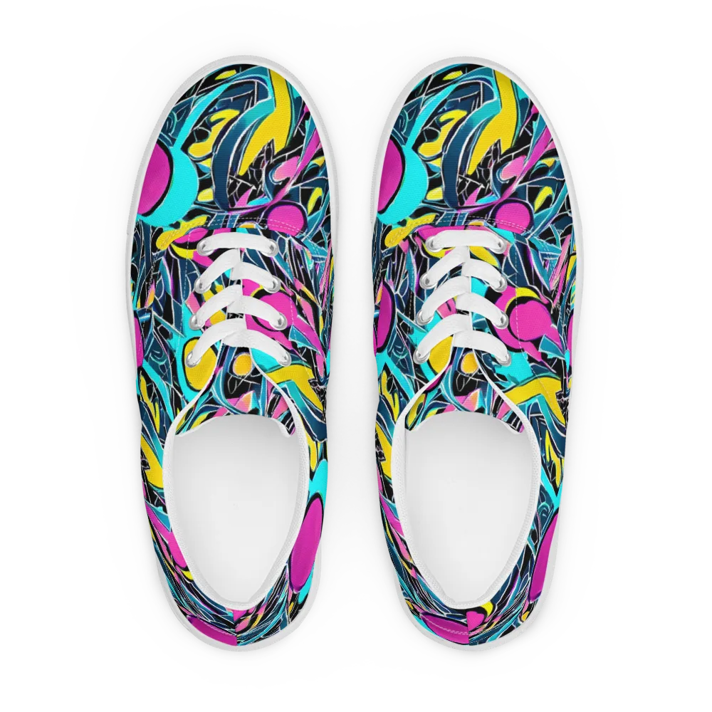 Neon Kinetics on Men's Lace-Up Canvas Shoes — Front