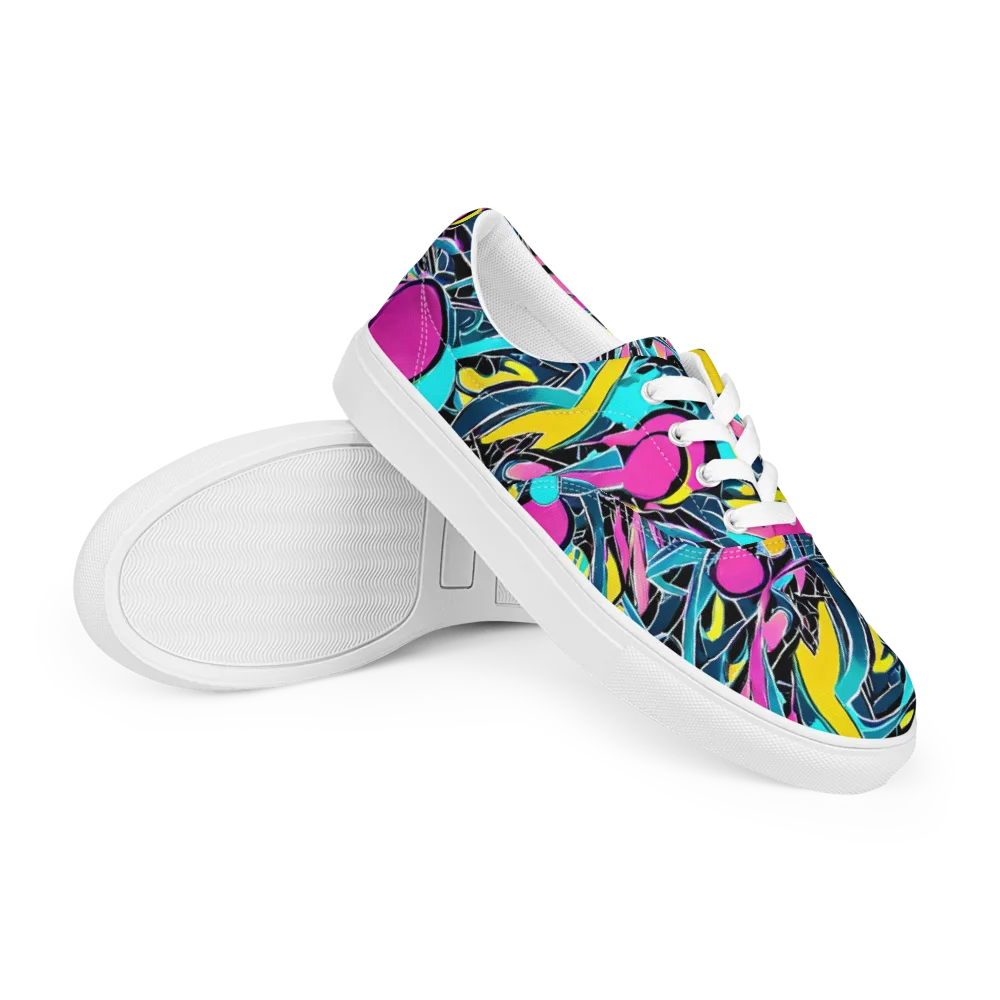 Neon Kinetics on Men's Lace-Up Canvas Shoes — Right Front