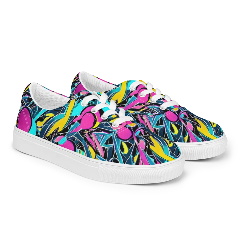 Neon Kinetics on Men's Lace-Up Canvas Shoes — Right Front