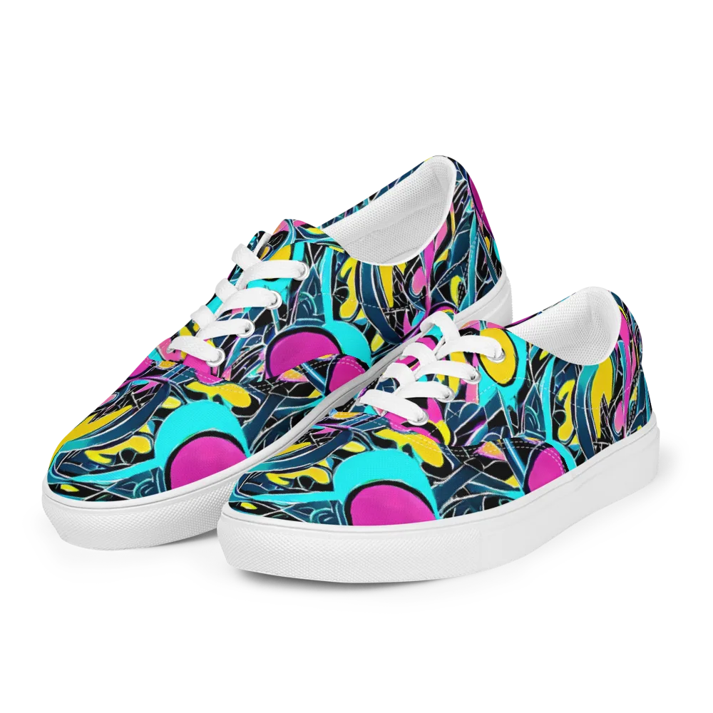 Neon Kinetics on Men's Lace-Up Canvas Shoes — Left Front