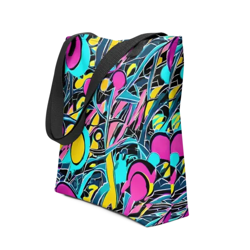 Neon Kinetics on a Tote Bag