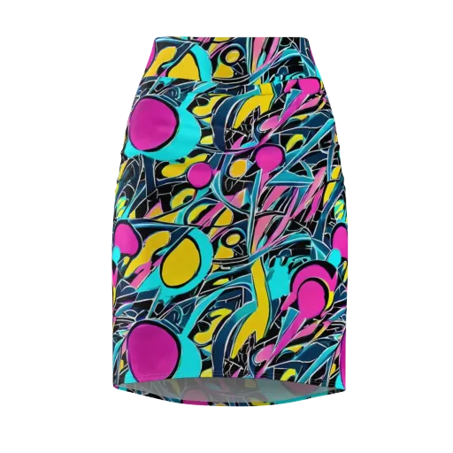 Neon Kinetics on a Pencil Skirt
