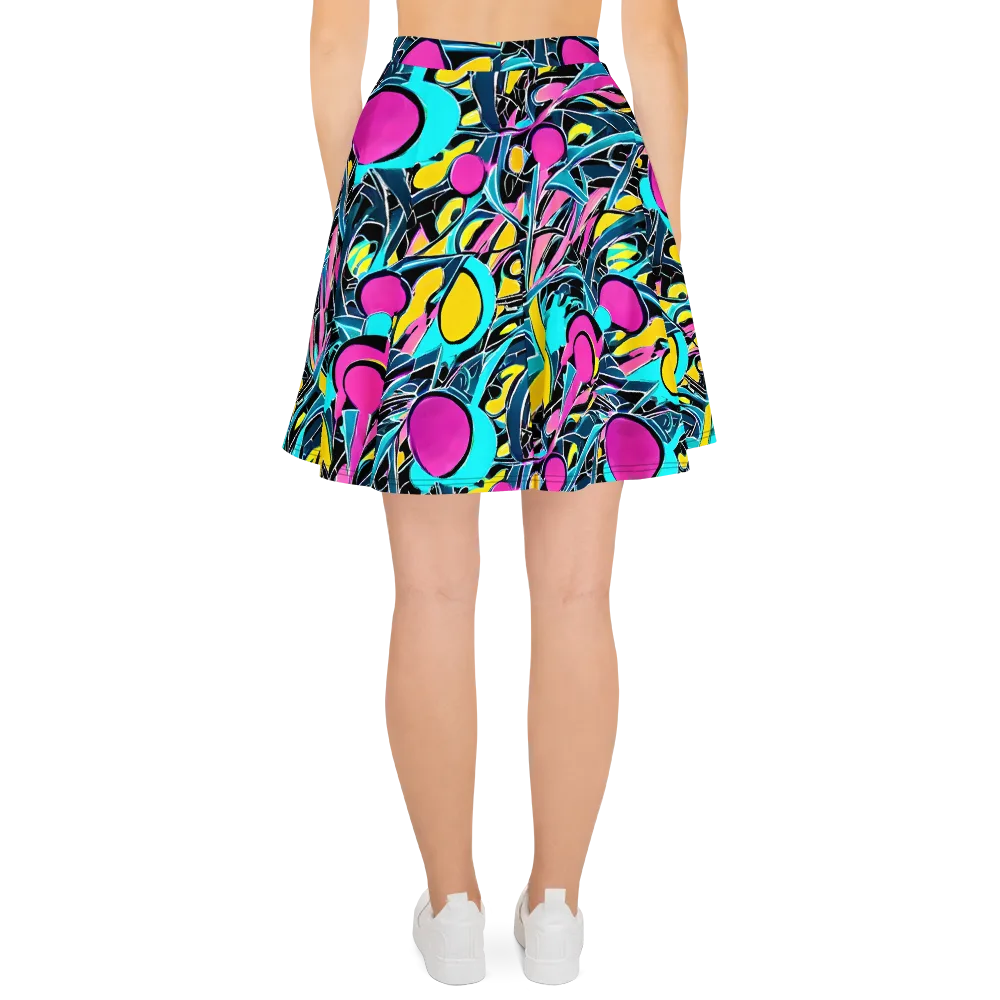Neon Kinetics on Skater Skirt — Back