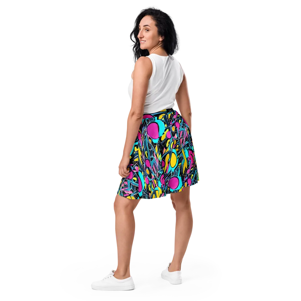 Neon Kinetics on Skater Skirt — Back