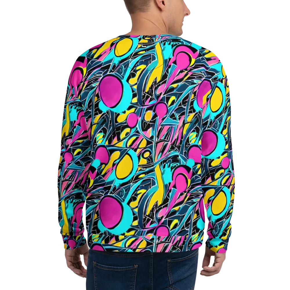 Neon Kinetics on Sweatshirt — Back