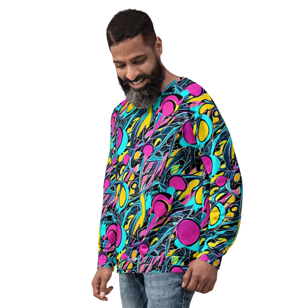 Neon Kinetics on Sweatshirt — Left Front