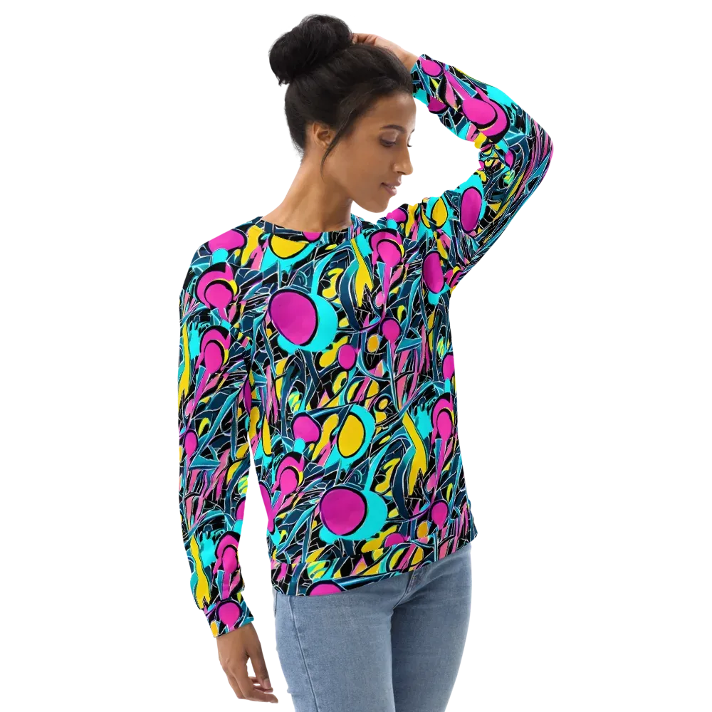 Neon Kinetics on Sweatshirt — Right Front