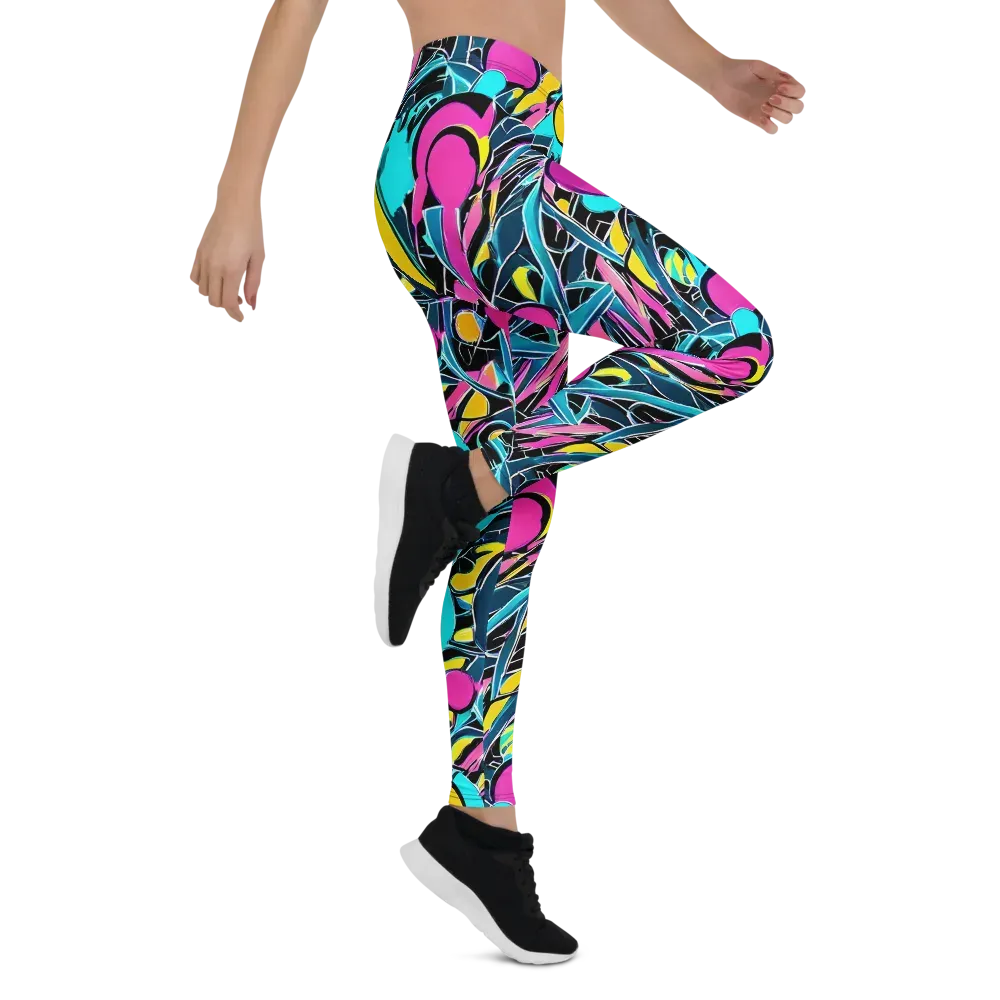 Neon Kinetics on Leggings — Right