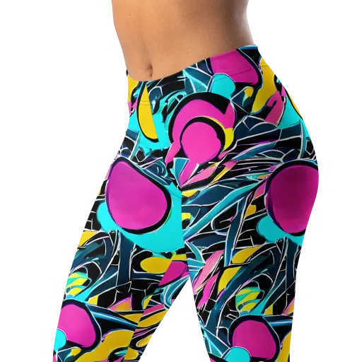 Neon Kinetics on a Leggings