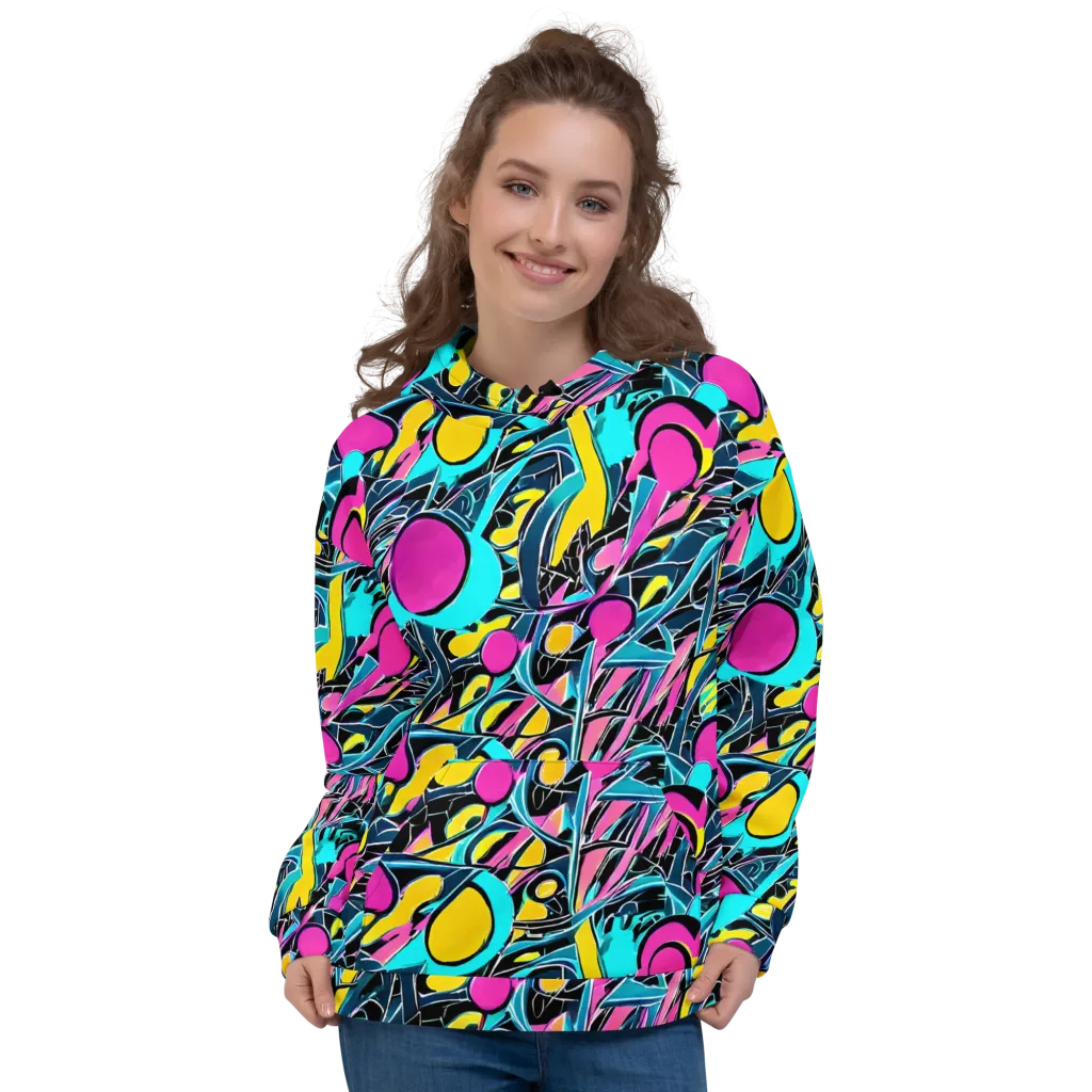 Neon Kinetics on Hoodie — Front