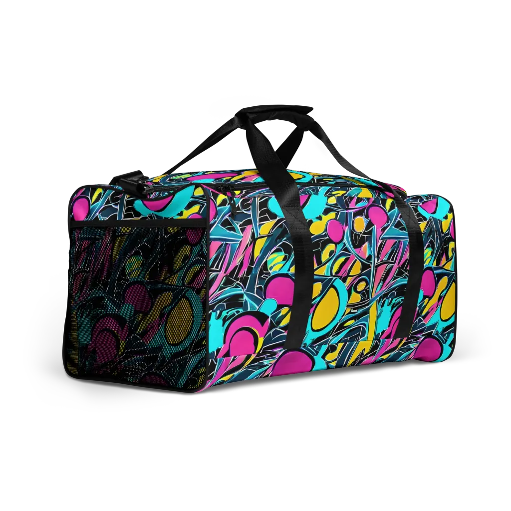 Neon Kinetics on Duffle Bag — Right Front