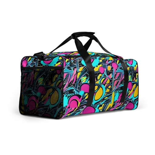 Neon Kinetics on a Duffle Bag