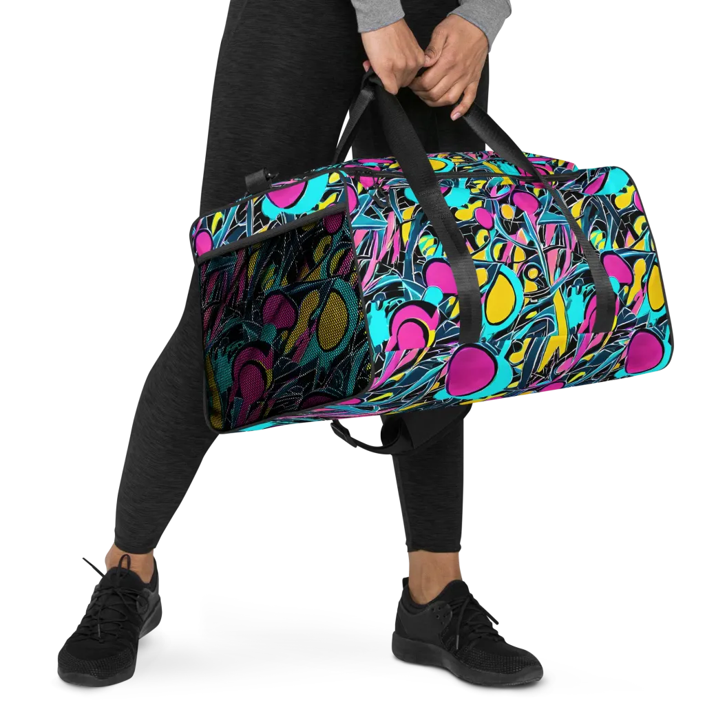 Neon Kinetics on Duffle Bag — Right Front