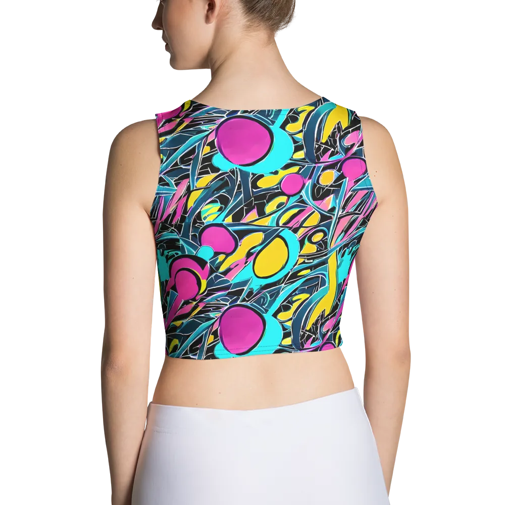 Neon Kinetics on Crop Top — Back