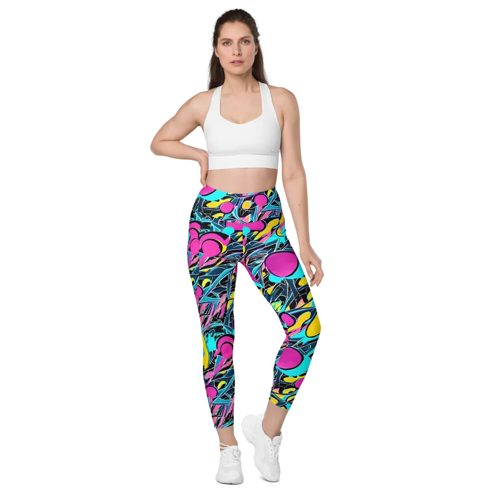 Neon Kinetics on Leggings with Pockets — Front