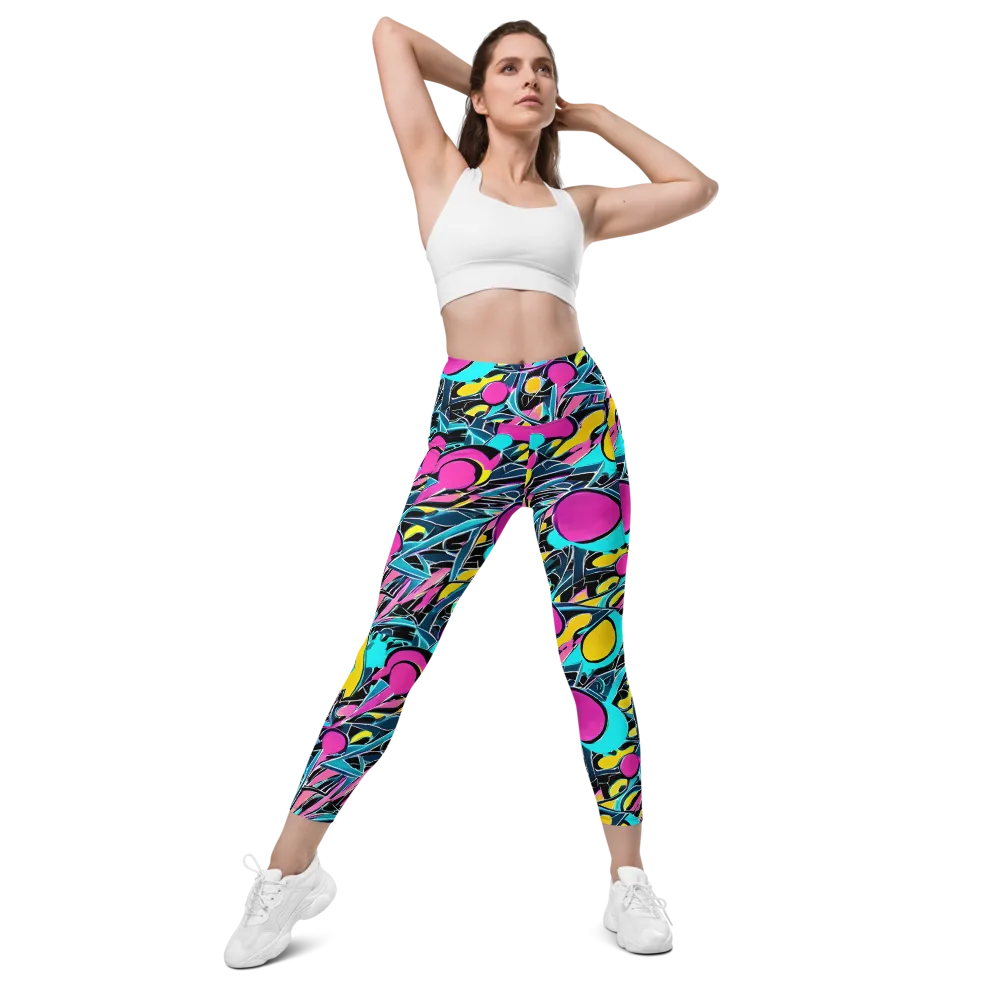 Neon Kinetics on Leggings with Pockets — Front