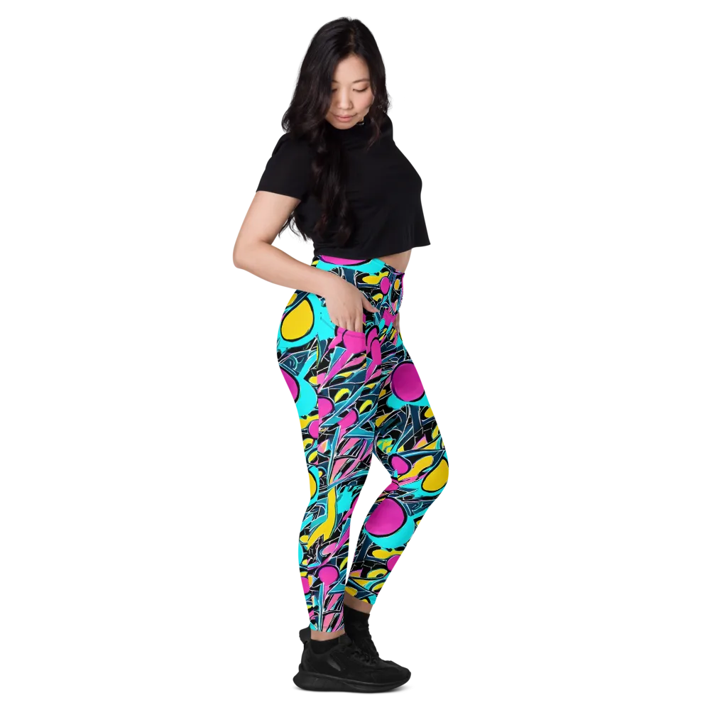Neon Kinetics on Leggings with Pockets — Right