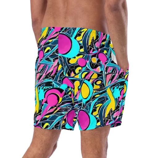 Neon Kinetics on a Swim Trunks