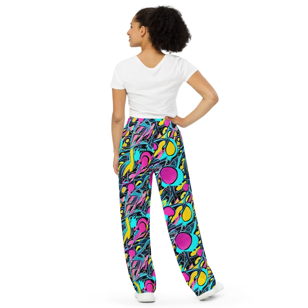 Neon Kinetics on Wide-Leg Pants — Back