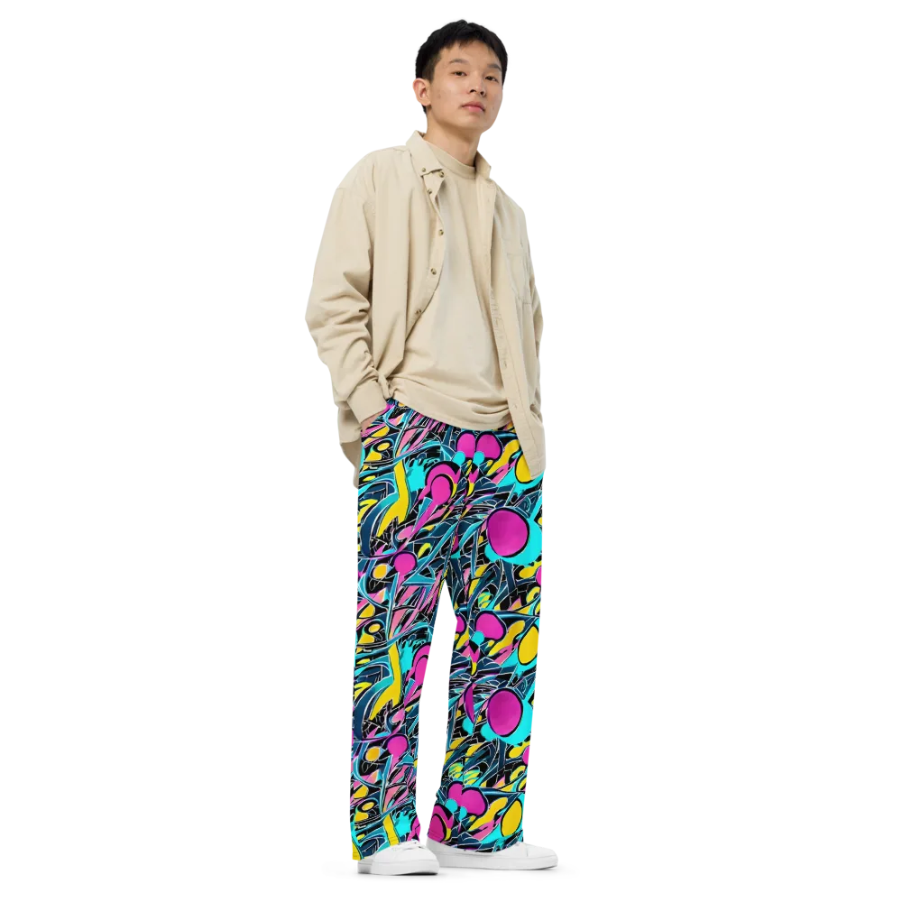 Neon Kinetics on Wide-Leg Pants — Right Front