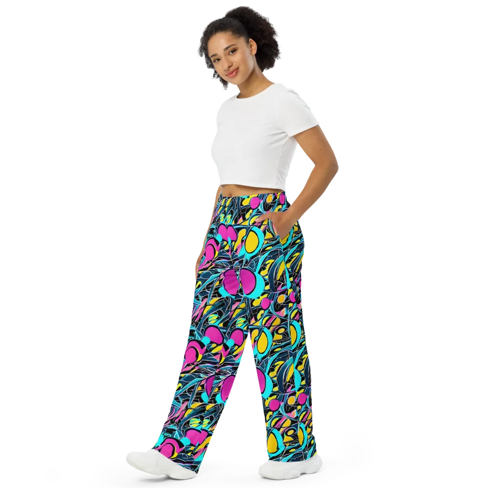 Neon Kinetics on Wide-Leg Pants — Left Front