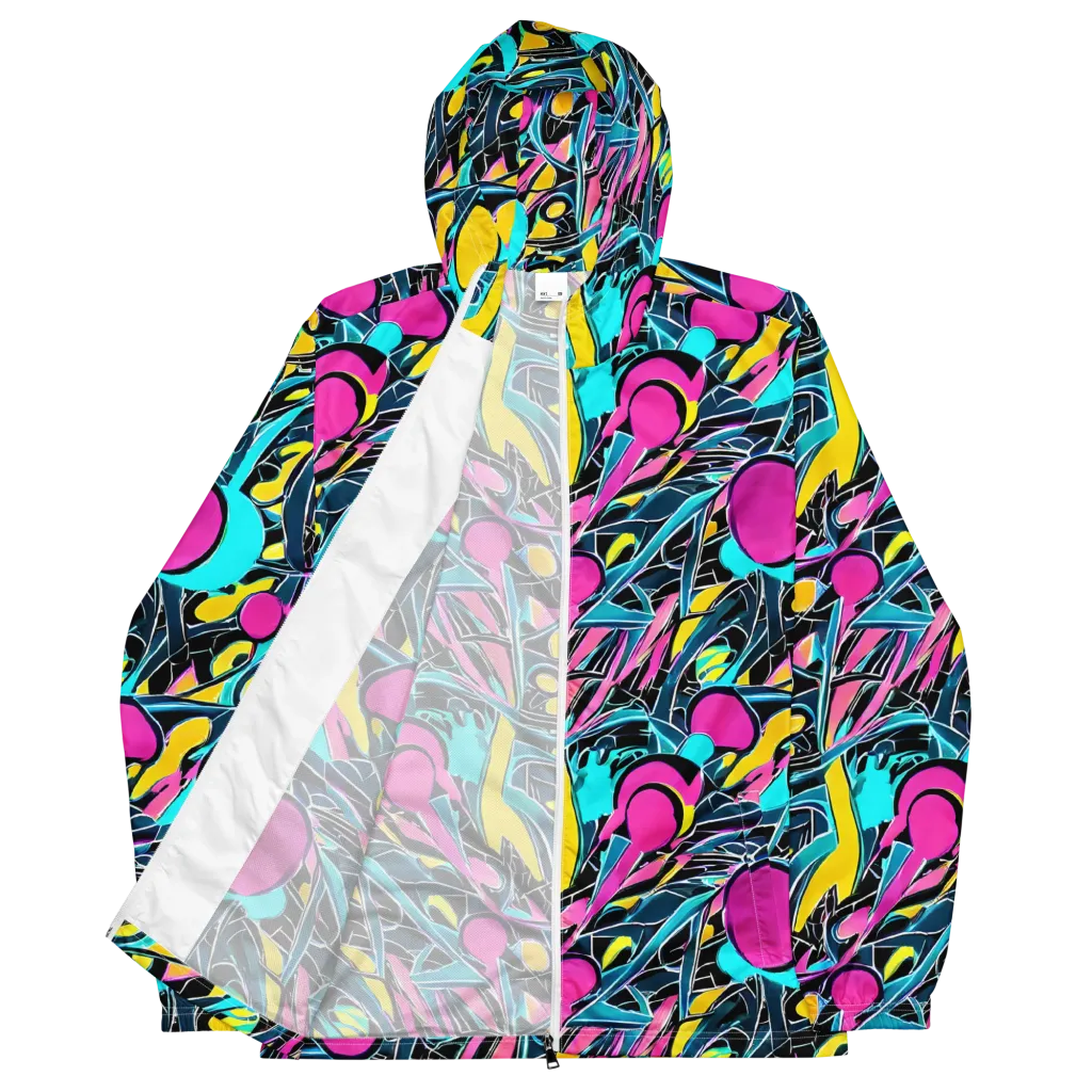 Neon Kinetics on Men's Windbreaker — Front