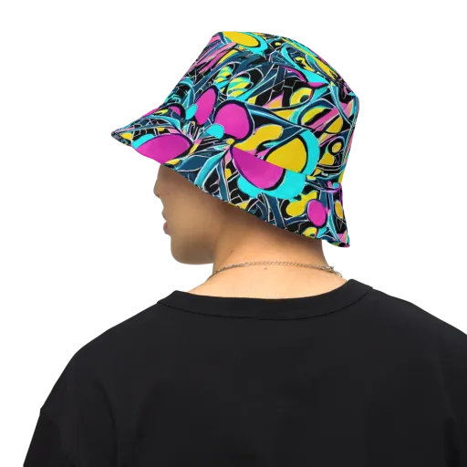Neon Kinetics on a Reversible Bucket Hat