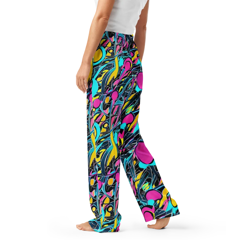 Neon Kinetics on Women's Pajama Pants — Left