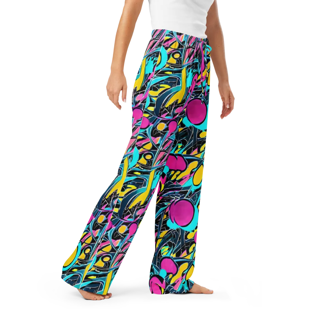 Neon Kinetics on Women's Pajama Pants — Right Front