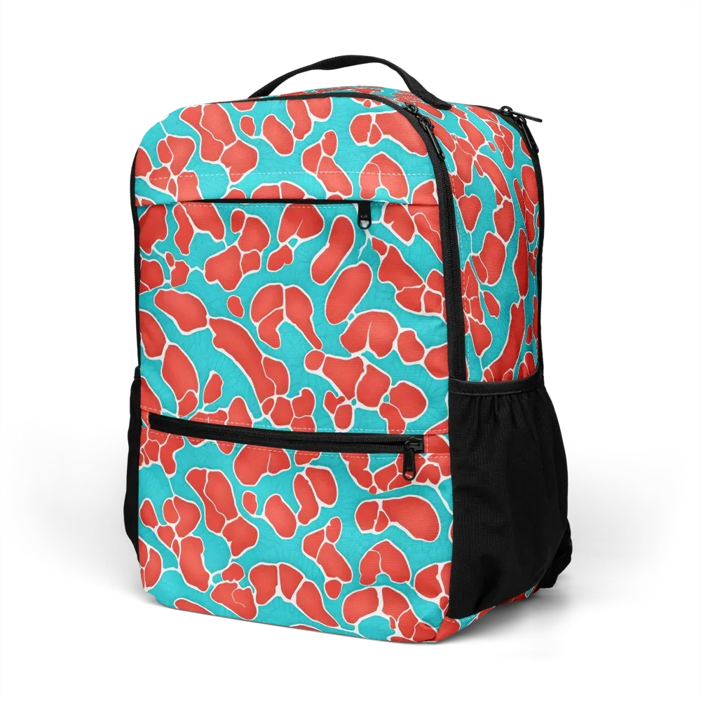 Turquoise Reef on Utility Backpack — Left Front