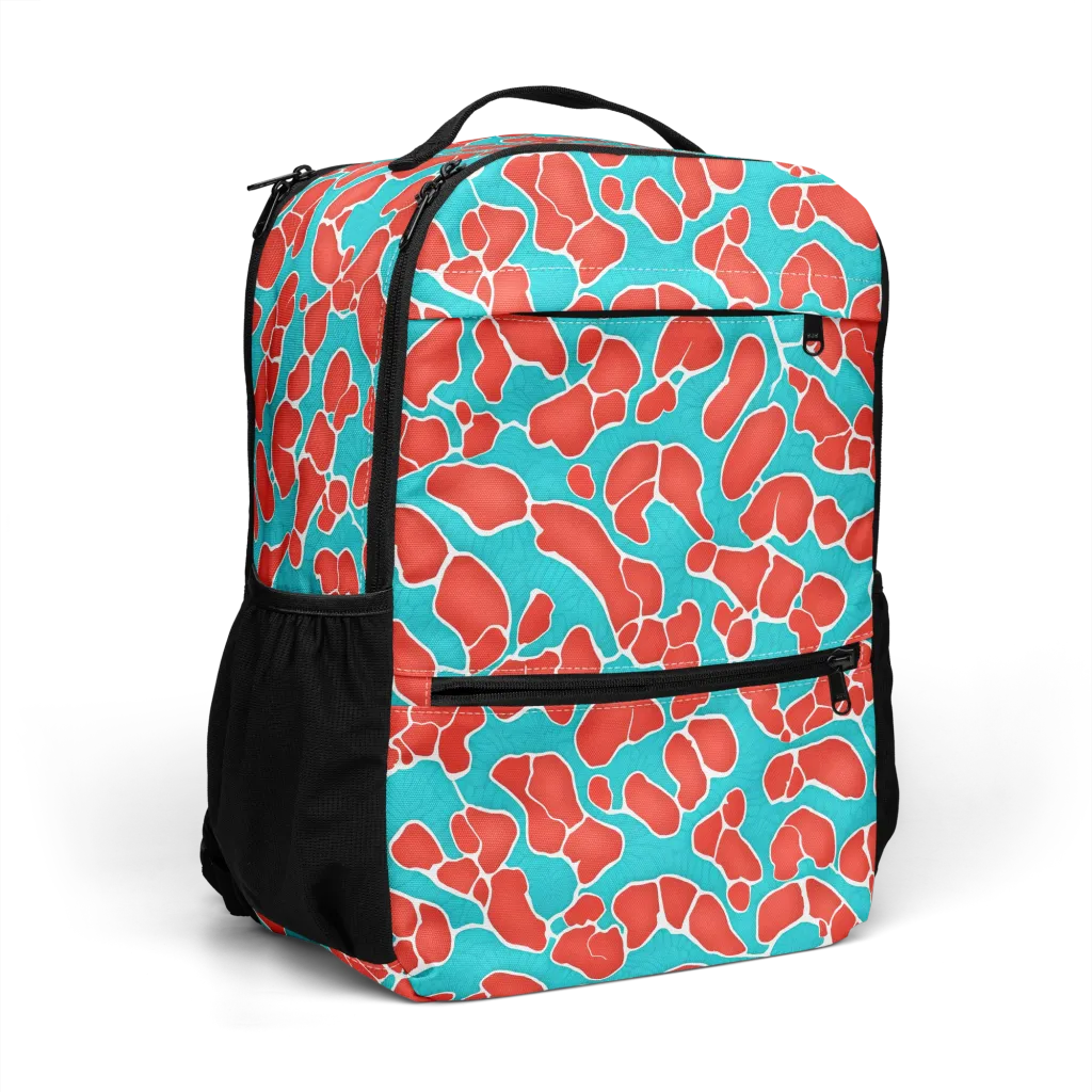 Turquoise Reef on Utility Backpack — Right Front