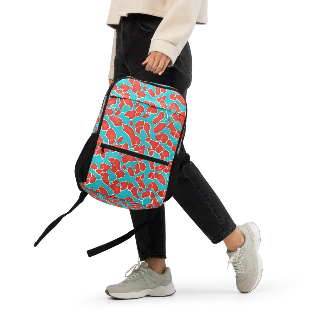 Turquoise Reef on Utility Backpack — Front