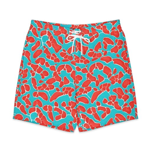 Turquoise Reef on a Men's Board Shorts