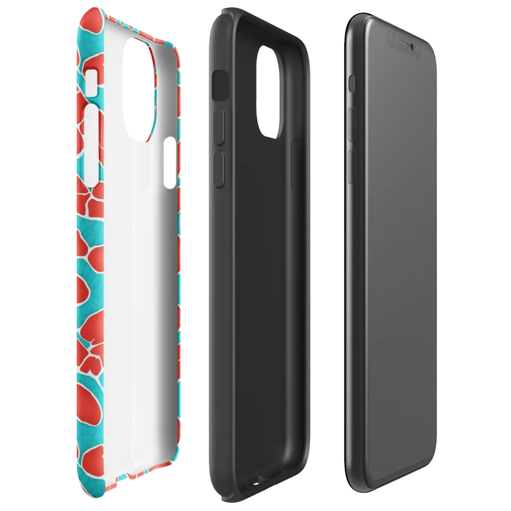 Turquoise Reef on Tough Case for iPhone® — Right
