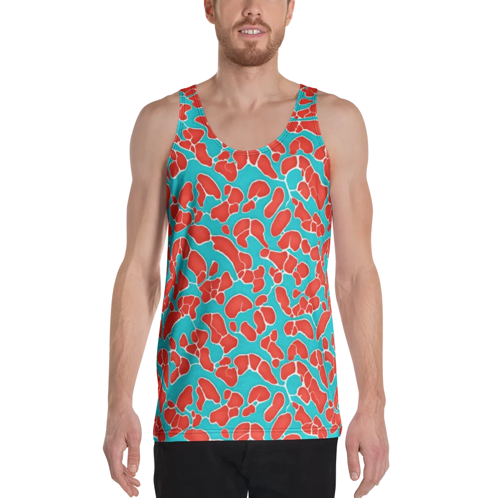 Turquoise Reef on Men's Tank Top — Front