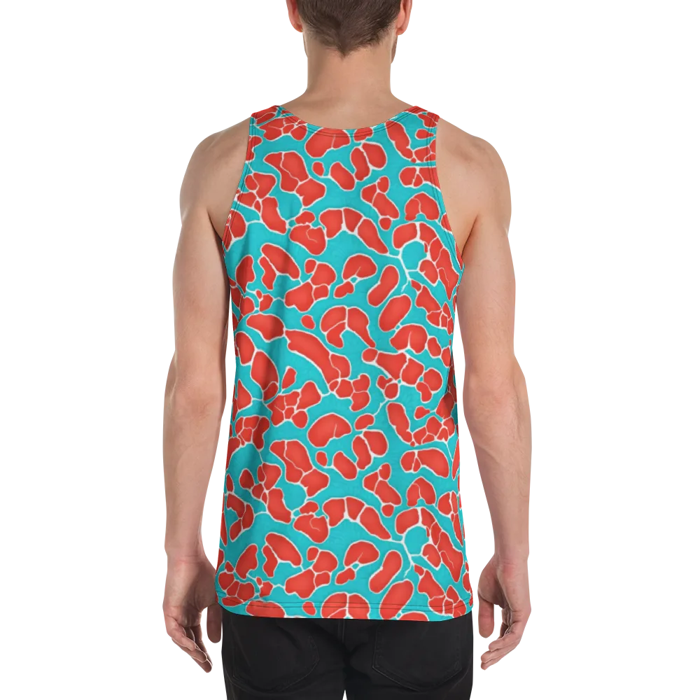 Turquoise Reef on Men's Tank Top — Back