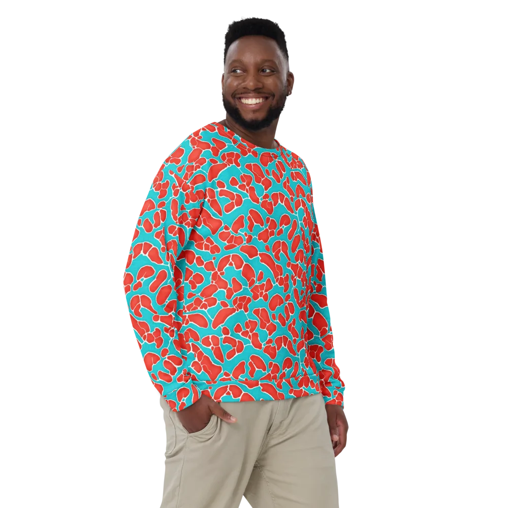 Turquoise Reef on Sweatshirt — Front