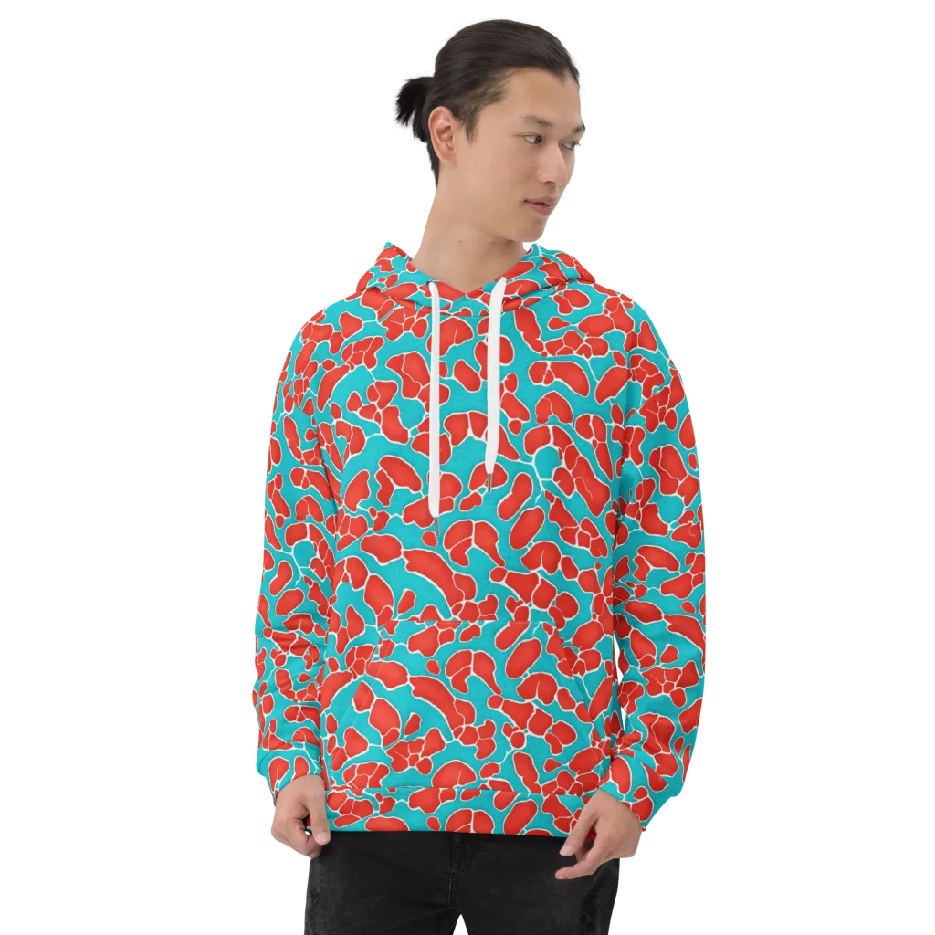 Turquoise Reef on Hoodie — Front