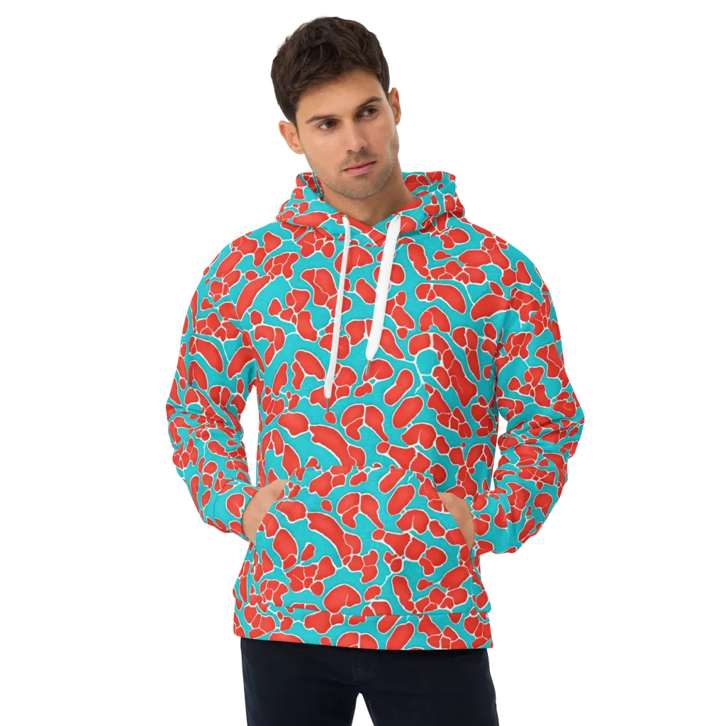 Turquoise Reef on Hoodie — Front