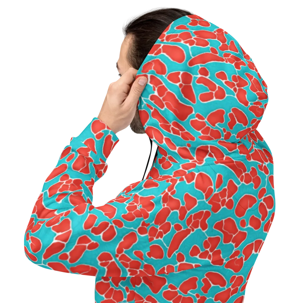 Turquoise Reef on Hoodie — Back